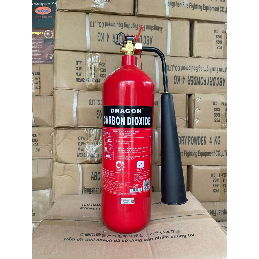 Bình chữa cháy khí CO2 chính hiệu draron